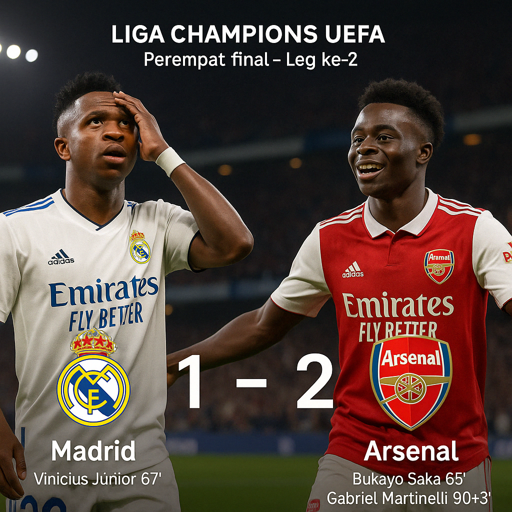 Hasil Liga Champions: Arsenal Menang Telak, Apa yang Salah dengan Real Madrid?
