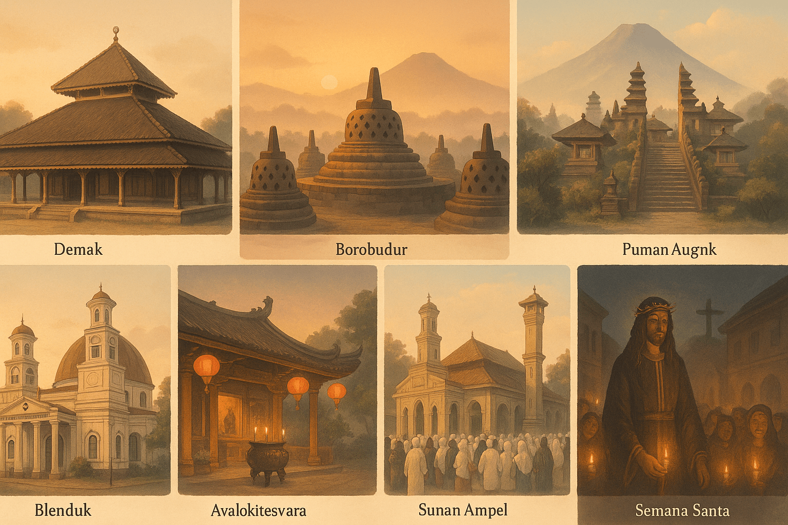 7 Tempat Wisata Religius Paling Damai di Indonesia yang Wajib Kamu Kunjungi Sekali Seumur Hidup