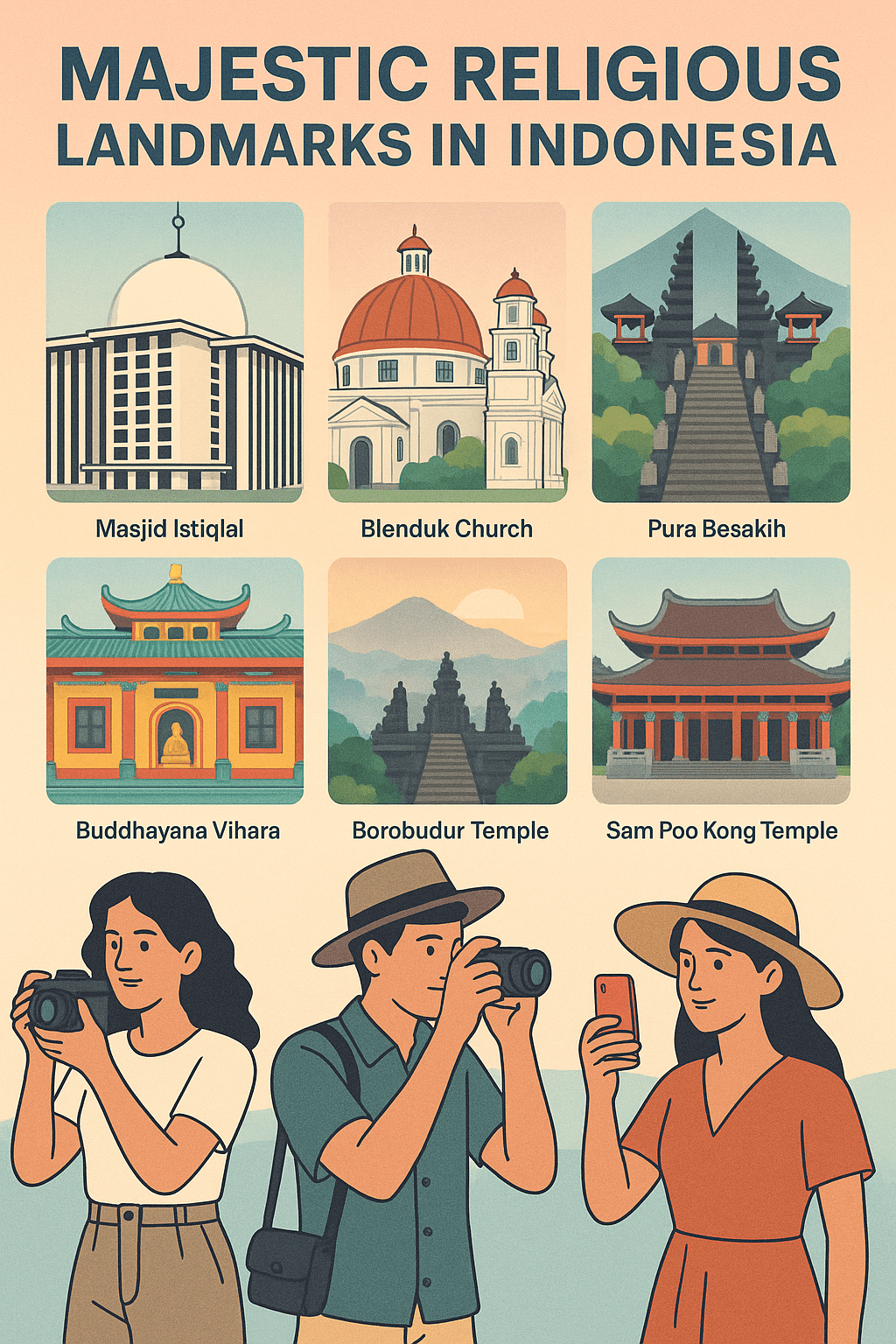 6 Wisata Religius dengan Arsitektur Megah yang Bikin Feed Instagram Auto Estetik