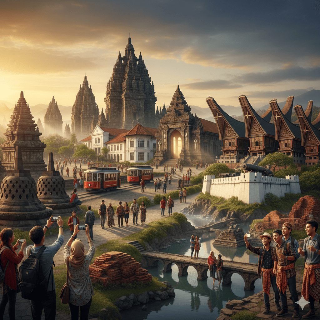 10 Tempat Bersejarah di Indonesia Panduan Seru, Murah, dan Penuh Rahasia Zaman Dulu
